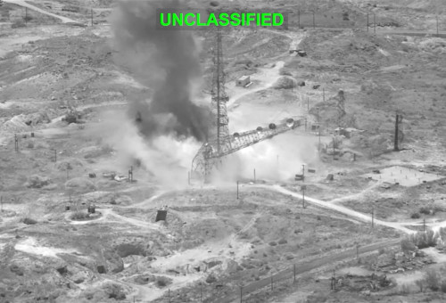 תקיפה אמריקאית באיראן (צילום: CENTCOM)