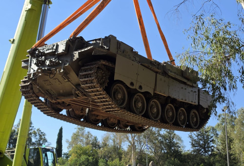 הפומה שבה נהרגו שבעה לוחמי גדוד 605 בחאן יונס (צילום: הנצחה חטיבה 188 )