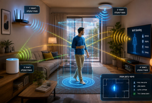 Wi-Fi Sensing (צילום: איור: מעריב אונליין)
