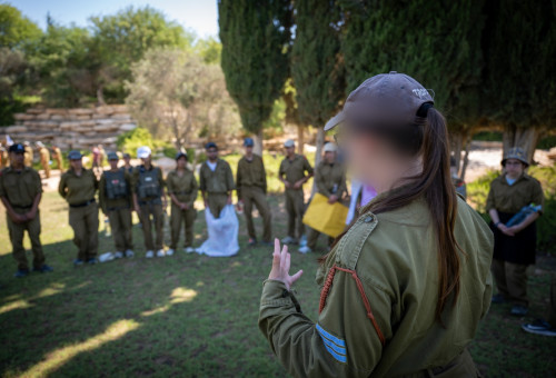 לקויי ראייה בגדנ"ע (צילום: דובר צה"ל)