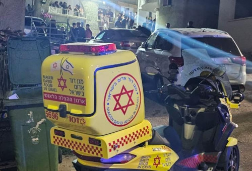זירת אירוע הירי בדיר חנא (צילום: תיעוד מבצעי מד"א)