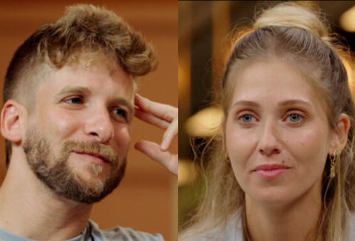 חתונה ממבט ראשון: עומר בר, ויקי חלמי (צילום: קשת 12)