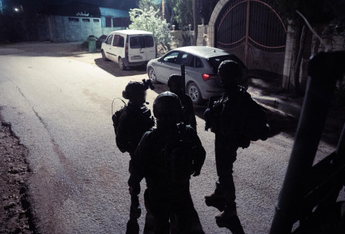 כוחות חטיבת אפרים בפעילות בקו התפר נגד תשתיות הסתננות בלתי חוקית (צילום: דובר צה"ל)