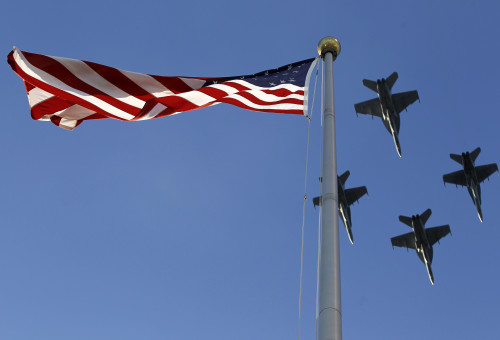 מטוסי F-18 אמריקאים (צילום: REUTERS)