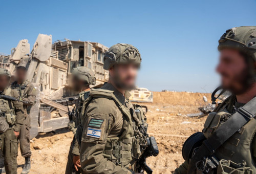 פעילות כוחות חטיבה 188 בדרום רצועת עזה, מזרחית לקו הצהוב (צילום: דובר צה"ל)