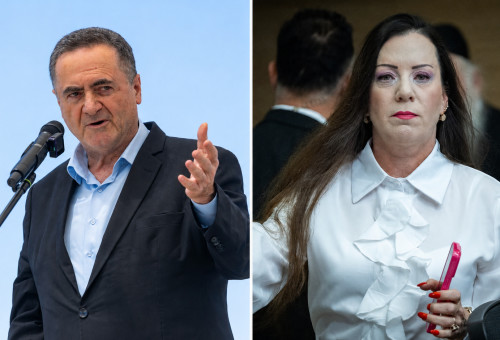 טלי גוטליב וישראל כ"ץ (צילום: חיים גולדברג פלאש 90. יונתן זינדל פלאש 90)