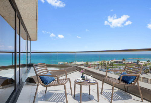 חדרי ה- Premium Terrace במלון דיוויד אינטרקונטיננטל (צילום: אורי אקרמן)