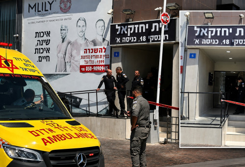 זירת הרצח בראשון לציון (צילום: אבשלום ששוני,אלון חכמון)
