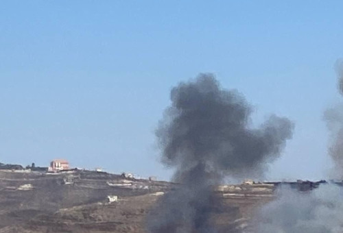 תקיפות צה"ל בדרום לבנון, לראשונה מאז הפסקת האש (צילום: רשתות ערביות)