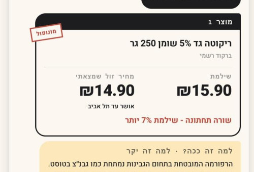 מיטל מכסחת המחירים (צילום: צילום מסך)