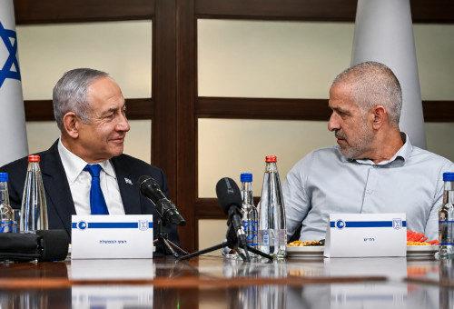 בנימין נתניהו, רונן בר (צילום: קובי גדעון, לע"מ)