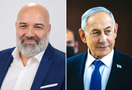 בנימין נתניהו, אורן דוברונסקי (צילום: יונתן זינדל, פלאש 90,צילום מסך רשת X)
