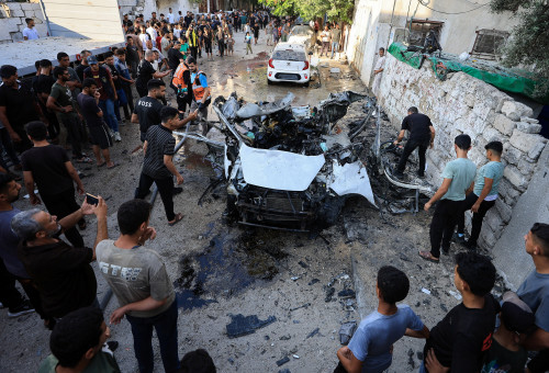 סיכול ממוקד ברצועת עזה (צילום: REUTERS/Dawoud Abu Alkas)