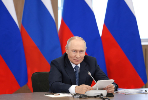 ולדימיר פוטין (צילום: Sputnik/Gavriil Grigorov/Pool via REUTERS)