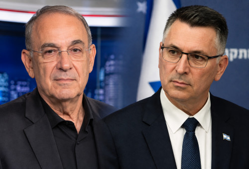 גדעון סער, ניסים משעל (צילום: בינה מלאכותית)