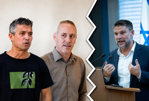 בצלאל סמוטריץ', חילי טרופר, יועז הנדל (צילום: יונתן זינדל, פלאש 90,אבשלום ששוני, פלאש 90,נוצר באמצעות AI)