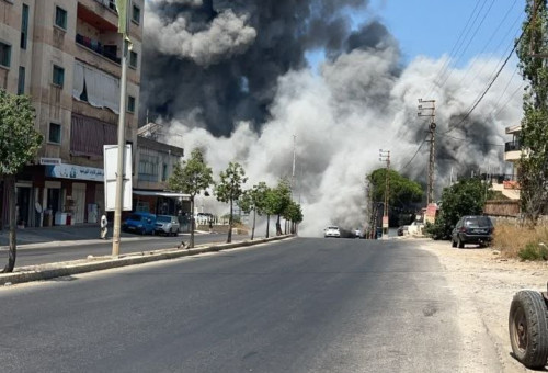 תקיפות צה"ל בלבנון (צילום: רשתות חברתיות ערביות)