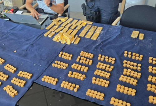 מטילי הזהב והמטבעות שנמצאו (צילום: צילום מסך)