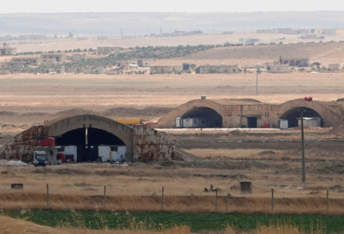 הבסיס שהותקף בסוריה (צילום: REUTERS/Stringer)