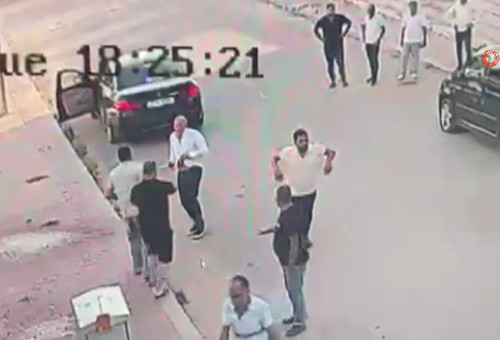 תיעוד התקיפה של מליח מריץ' (צילום: תמונה לפי סעיף 27א' לחוק זכויות יוצרים,צילום מסך רשת X)