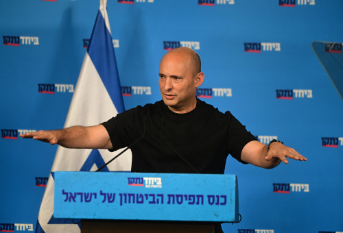 נפתלי בנט, כנס תפיסת הביטחון של ישראל (צילום: אבשלום ששוני)