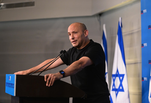 נפתלי בנט, כנס תפיסת הביטחון של ישראל (צילום: אבשלום ששוני)