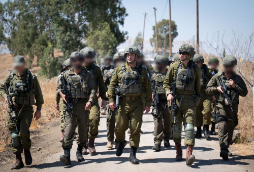 הרמטכ"ל, רא"ל אייל זמיר בדרום סוריה (צילום: דובר צהל)