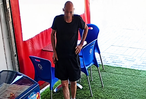 החשוד ברצח יאניס ישובייב (צילום: מצלמות אבטחה)