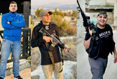 קייס ביטאוי ושני הסייענים שחוסלו בג'נין (צילום: רשתות ערביות)