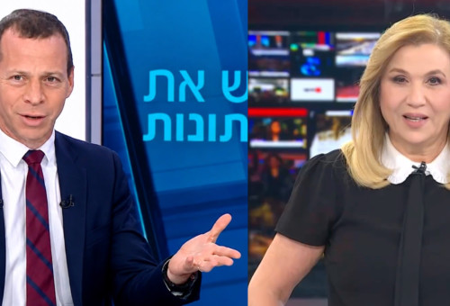 עמית סגל, אילה חסון (צילום: כאן 11,ערוץ 12)
