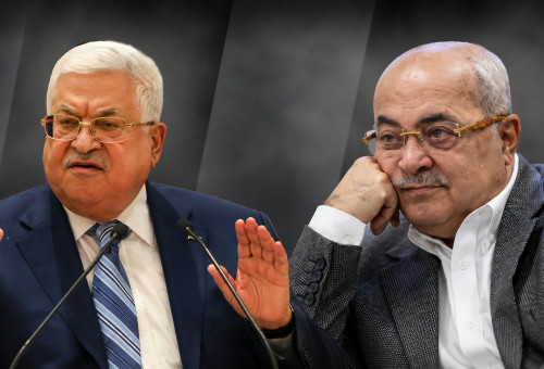 אבו מאזן, אחמד טיבי (צילום: יוסי אלוני,ארכיון פלאש 90)