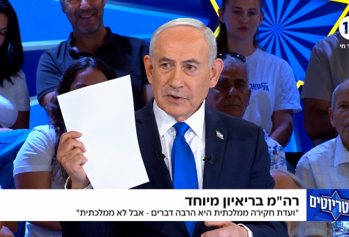 בנימין נתניהו בתוכנית "הפטריוטים" (צילום: צילום מסך ערוץ 14)