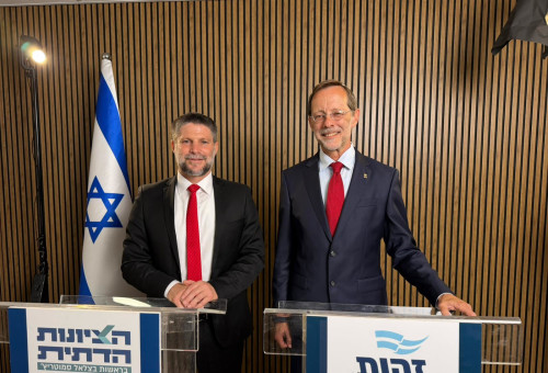 בצלאל סמוטריץ' ומשה פייגלין סיכמו על ריצה משותפת (צילום: שימוש חופשי)