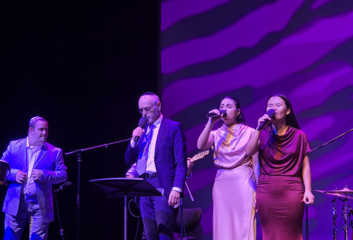 ערב תמיכה מיוחד בישראל ובארגון "שלווה" בוינה (צילום: ג'וש ארונסון)