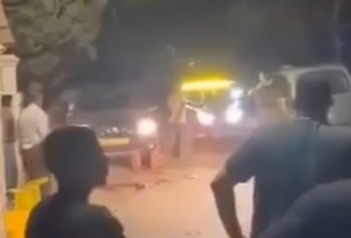 תקרית בכפר חג'ה (צילום: רשתות ערביות)