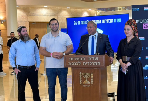 בן גביר בהשקת רשימת עוצמה יהודית לכנסת ה-26 (צילום: ללא)