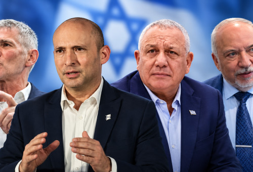 מנהיגי גוש השינוי (צילום: אבשלום ששוני ופלאש 90,יונתן זינדל פלאש 90,בינה מלאכותית,צפריר אבאיוף פלאש 90)