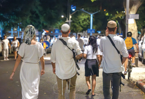 יום כיפור בתל אביב (צילום: דור פזואלו פלאש 90)