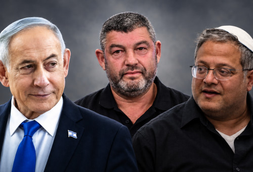 איתמר בן גביר, עופר וינטר, בנימין נתניהו (צילום: פלאש 90)