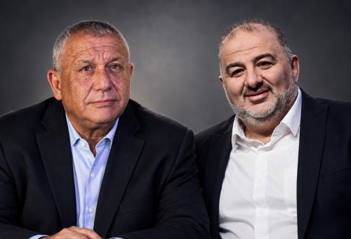 מנסור עבאס, גדי איזנקוט (צילום: פלאש 90)