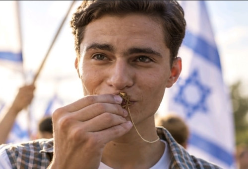 מתוך הקמפיין של הסוכנות היהודית שמזמין את הציבור לחזק את השרשרת של העם היהודי (צילום: עמנואל קדוש)