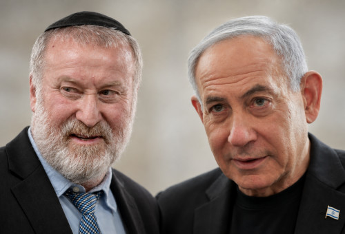 בנימין נתניהו, אביחי מנדלבליט (צילום: אבשלום ששוני,דוד כהן, פלאש 90)