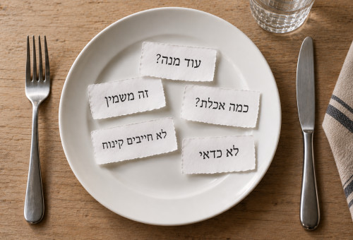 הערות על הצלחת (צילום: AI)