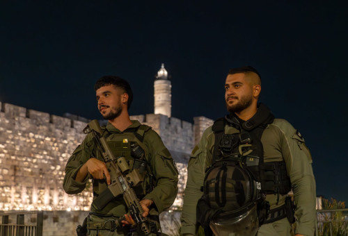 לוחמי מג"ב בירושלים (צילום: דוברות המשטרה)