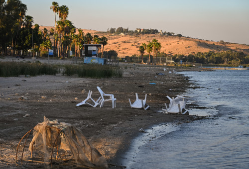 ימת כינרת, ריקה ממבקרים (צילום: מיכאל גלעדי פלאש 90)