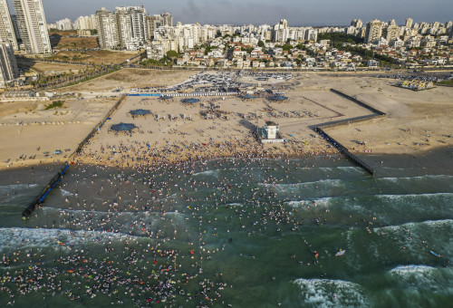 חוף אשדוד (צילום: חיים גולדברג פלאש 90)