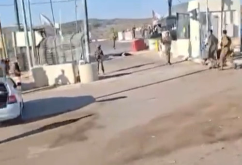 פיגוע במחסום מכבים (צילום: שימוש לפי סעיף 27א')