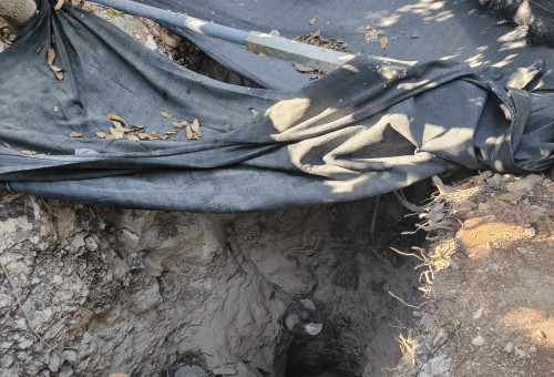 המנהרות בקלקיליה (צילום: דוברות המשטרה)