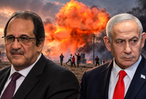 עבאס כאמל, בנימין נתניהו (צילום: פלאש 90,AFP/Getty images)