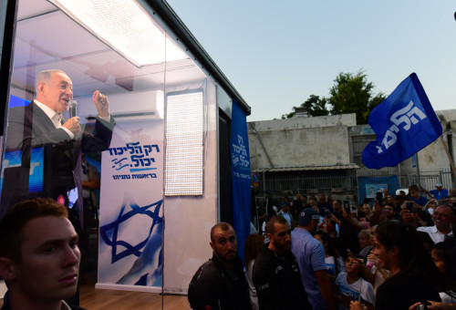 בנימין נתניהו, בחירות 2022 (צילום: תומר נויברג, פלאש 90)